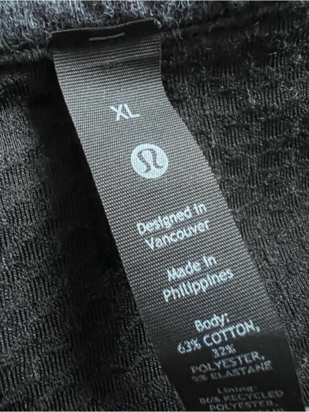 Lululemon At Ease Half-Zip Heathered Black Size XL - Picture 7 of 10